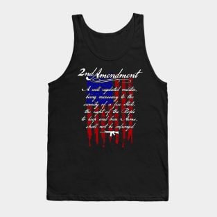 2nd Amendment Patriotic American Flag Progun Tank Top